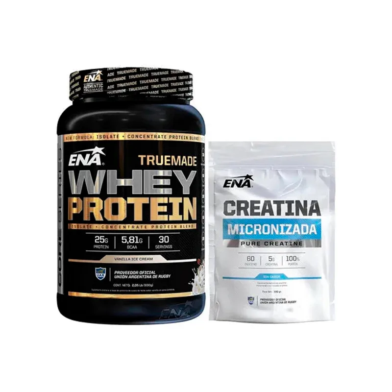 Pack ENA Sport Whey Protein + Creatina True Made