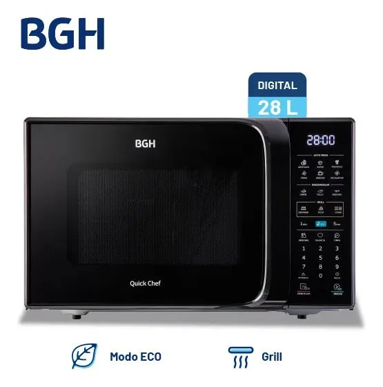 Microondas BGH 28L con Grill B228DN20 Digital